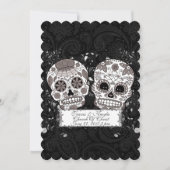 Day Of The Dead Sugar Skull Wedding Or Party Event (Front)