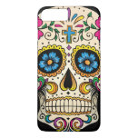 Day Of The Dead Sugar Skull With Cross Iphone 8 Plus/7 Plus Case at Zazzle