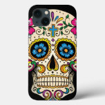 Day Of The Dead Sugar Skull With Cross Iphone 13 Case at Zazzle
