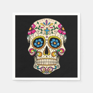 Day of the Dead Sugar Skull with Cross Napkins