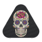 Day of the Dead Sugar Skull with Rose Bluetooth Speaker (Front)