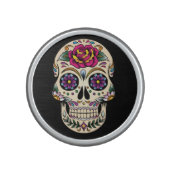 Day of the Dead Sugar Skull with Rose Bluetooth Speaker (Front)