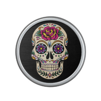 Day of the Dead Sugar Skull with Rose Bluetooth Speaker