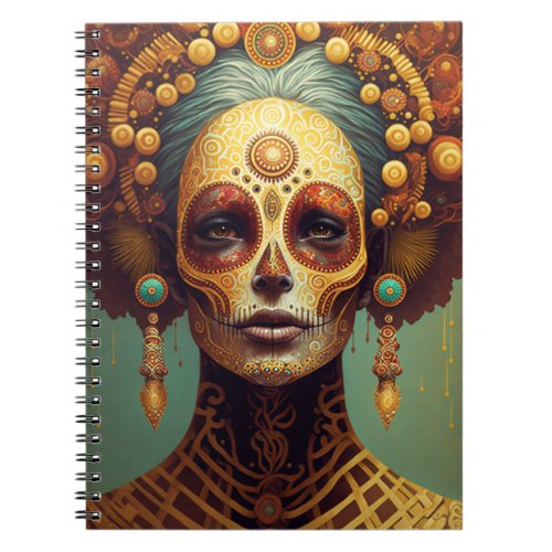 Day Of The Dead Sugar Skull Woman Notebook