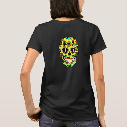 Day of the Dead Sugar Skull Womens T_Shirt