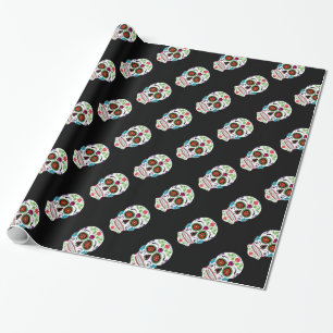 DAY OF THE DEAD SUGAR SKULL WRAPPING PAPER