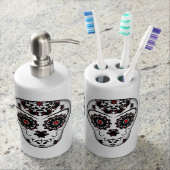Day of the Dead sugar skulls Bathroom Set (Front)