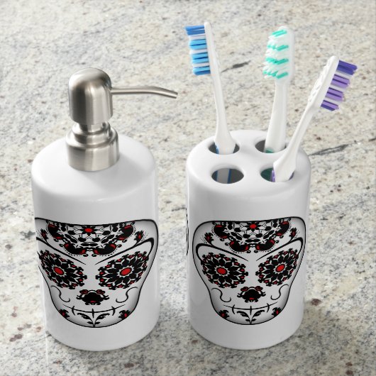 Day of the Dead sugar skulls Bathroom Set (Front)