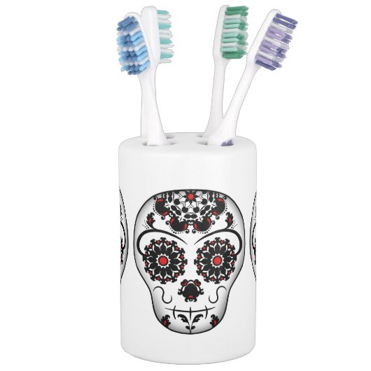 Day of the Dead sugar skulls Bathroom Set (In Situ)