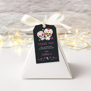 Day of the Dead Sugar Skulls Birthday Favor Tags