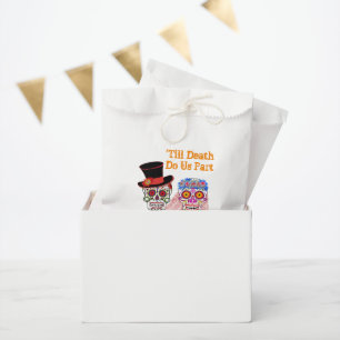 Day Of The Dead Sugar Skulls Bride & Groom Party Favor Bag