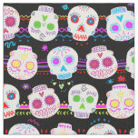 Day Of The Dead Sugar Skulls Fabric