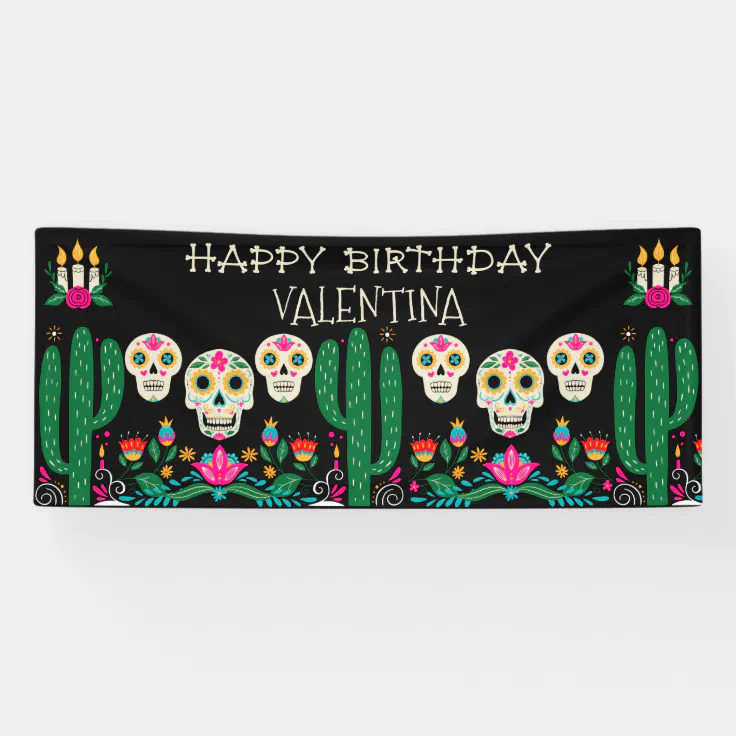 happy birthday sugar skulls