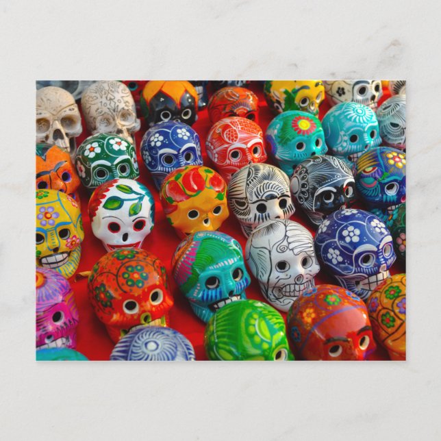 Day of the Dead Sugar Skulls Postcard (Front)