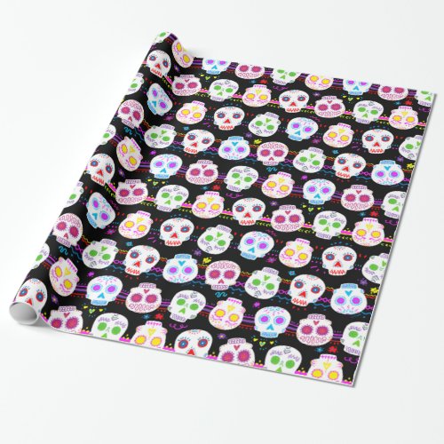 Day of the Dead Sugar Skulls Wrapping Paper