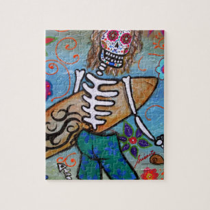 Day of the Dead Surfer Jigsaw Puzzle
