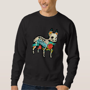 Day Of The Dead Tattoo Inspired French Bulldog Dog Sweatshirt