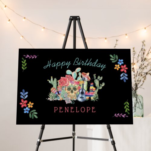 Day of the Dead Theme Personalized Birthday Party Foam Board