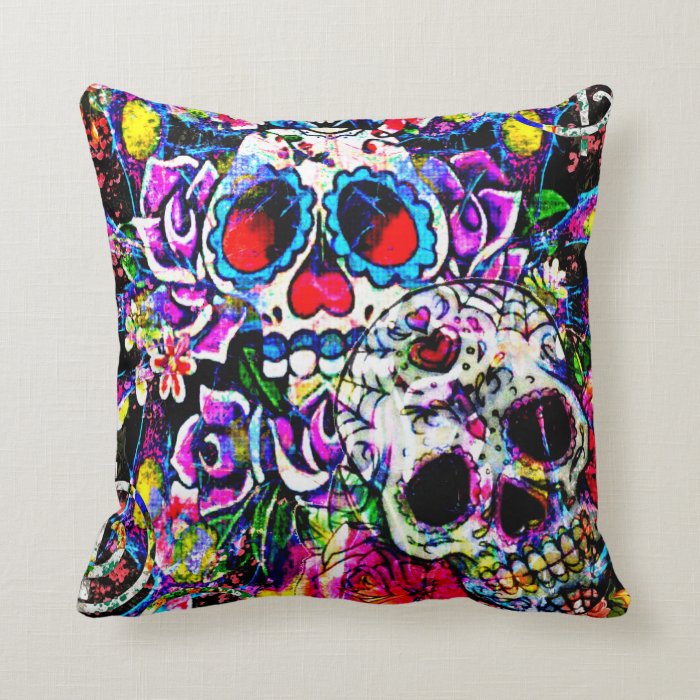 Day Of The Dead Throw Pillow