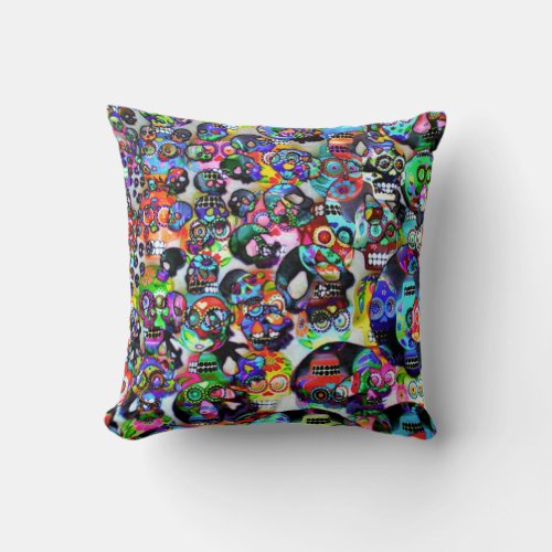 Day Of The Dead Throw Pillow