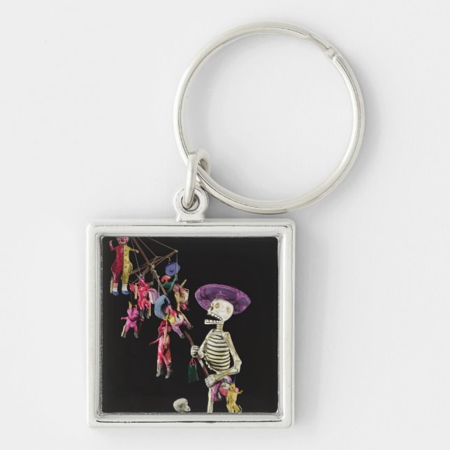 Day of the Dead: Toy Peddler, from Oaxaca Keychain (Front)