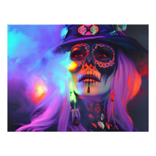 Day of the Dead Voodoo Queen of New Orleans Photo Print
