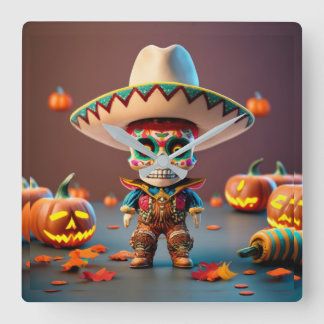 Day of the Dead wall clock