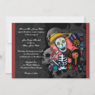 Day of The Dead Wedding Invitation