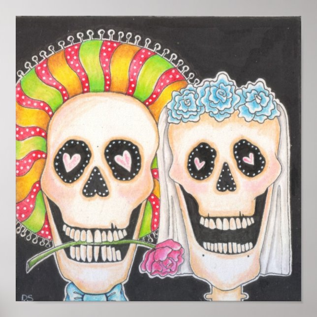 Day of the Dead Wedding Poster (Front)