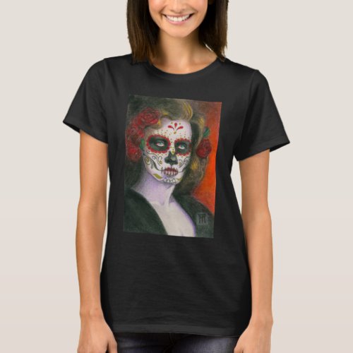 Day of the Dead with Roses T_Shirt