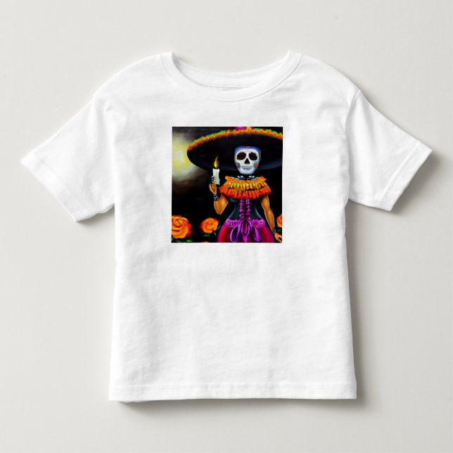 Day of the Dead Woman 2 Toddler T-shirt (Front)