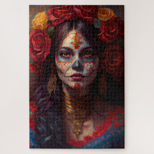 Day of the dead  - Women Oil paint Puzzle