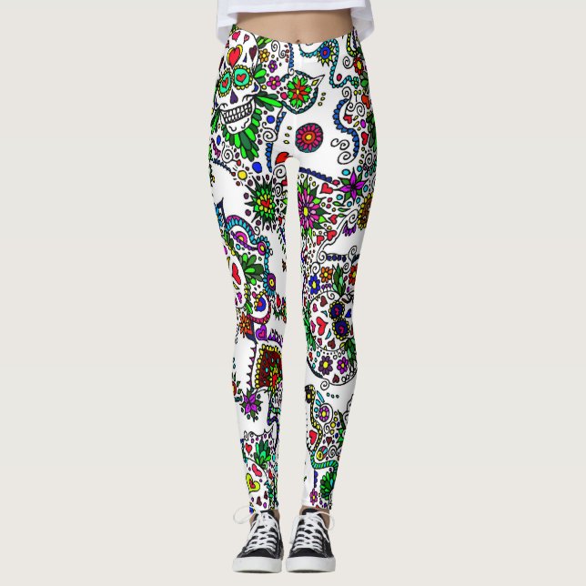 Day Of The Dead Women's Leggings (Front)