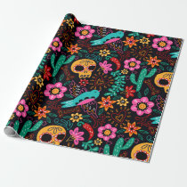 Day of the dead wrapping paper