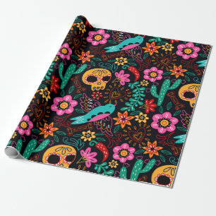 Day of the dead wrapping paper