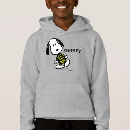Day of the Dog  Snoopy Halloween Skeleton Hoodie
