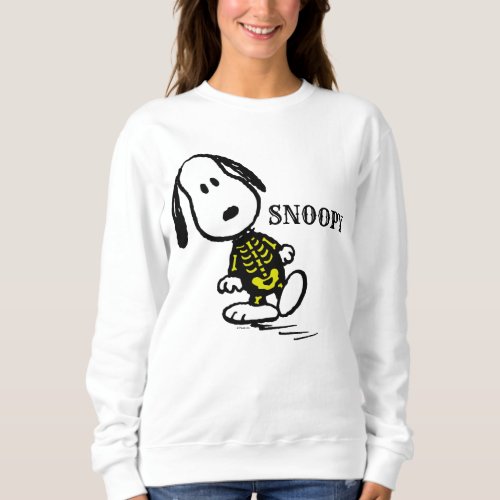 Day of the Dog  Snoopy Halloween Skeleton Sweatshirt