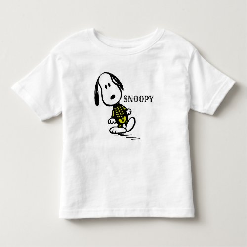 Day of the Dog  Snoopy Halloween Skeleton Toddler T_shirt