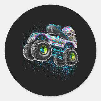 Day Of The Government Agencyd Monster Truck Sugar Classic Round Sticker