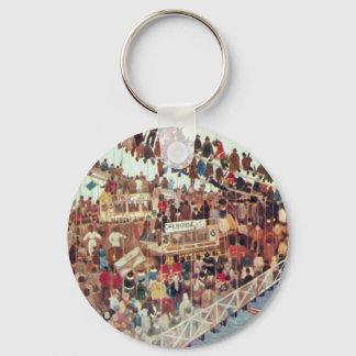 Day Of The Race By Walter Greaves Keychain