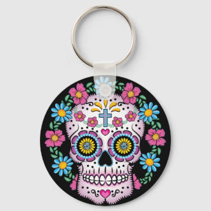 Day of the Skull Dead Keychain