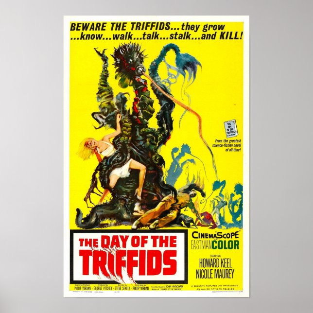 Day of the Triffids Vintage Movie Poster (Front)