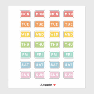 Day of the Week Sticker