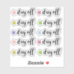 Day off planner sticker<br><div class="desc">Day off stickers for planner</div>