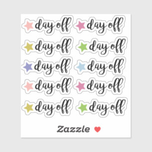 Day off planner sticker