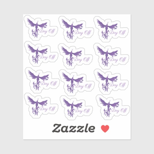 Day Off Planner Stickers-Phoenix Fire Sticker (Sheet)
