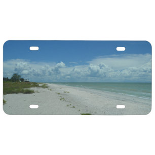 Day On A Tropical Beach License Plate