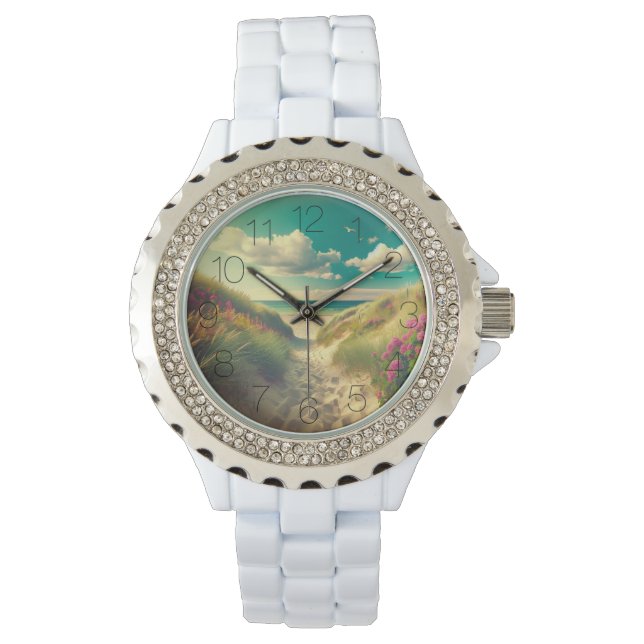 Day On The Beach Edit Retro Look Watch (Front)
