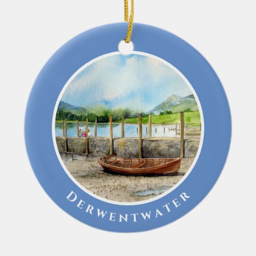 Day out to Derwentwater Lake District Cumbria Ceramic Ornament