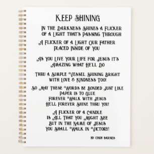 Day Planner - Christian Planner with Original Poem